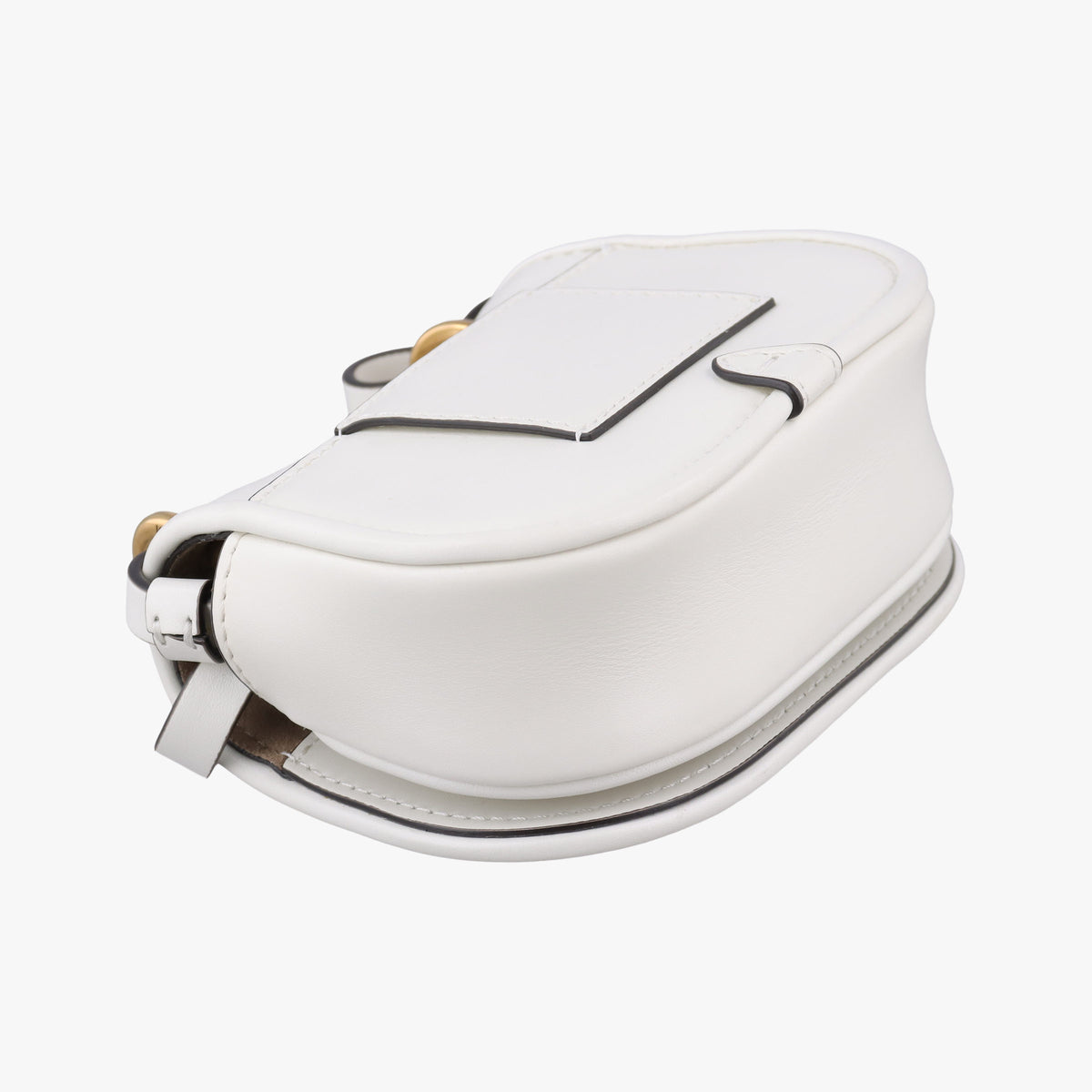 Vintage Fendi C'mon Nano White Leather 7AS219 shoulderbag | stylenewstar