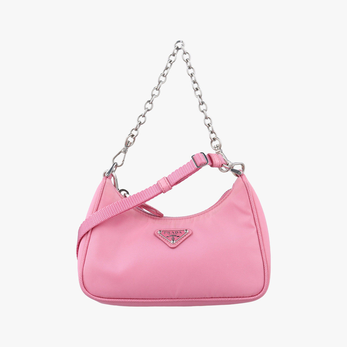 Secondhand Prada Re-Edition 2005 Nylon Mini Pink nylon 1TT122 shoulderbag | stylenewstar