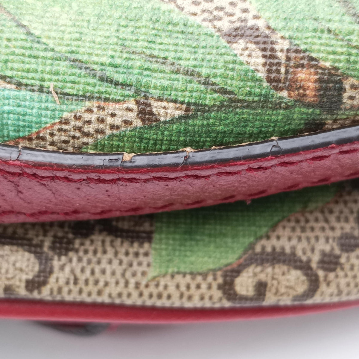 Pre-owned Gucci GG Supreme Tian beige×Multicolour PVC coated canvas×Leather 427042 backpack/rucksack | stylenewstar