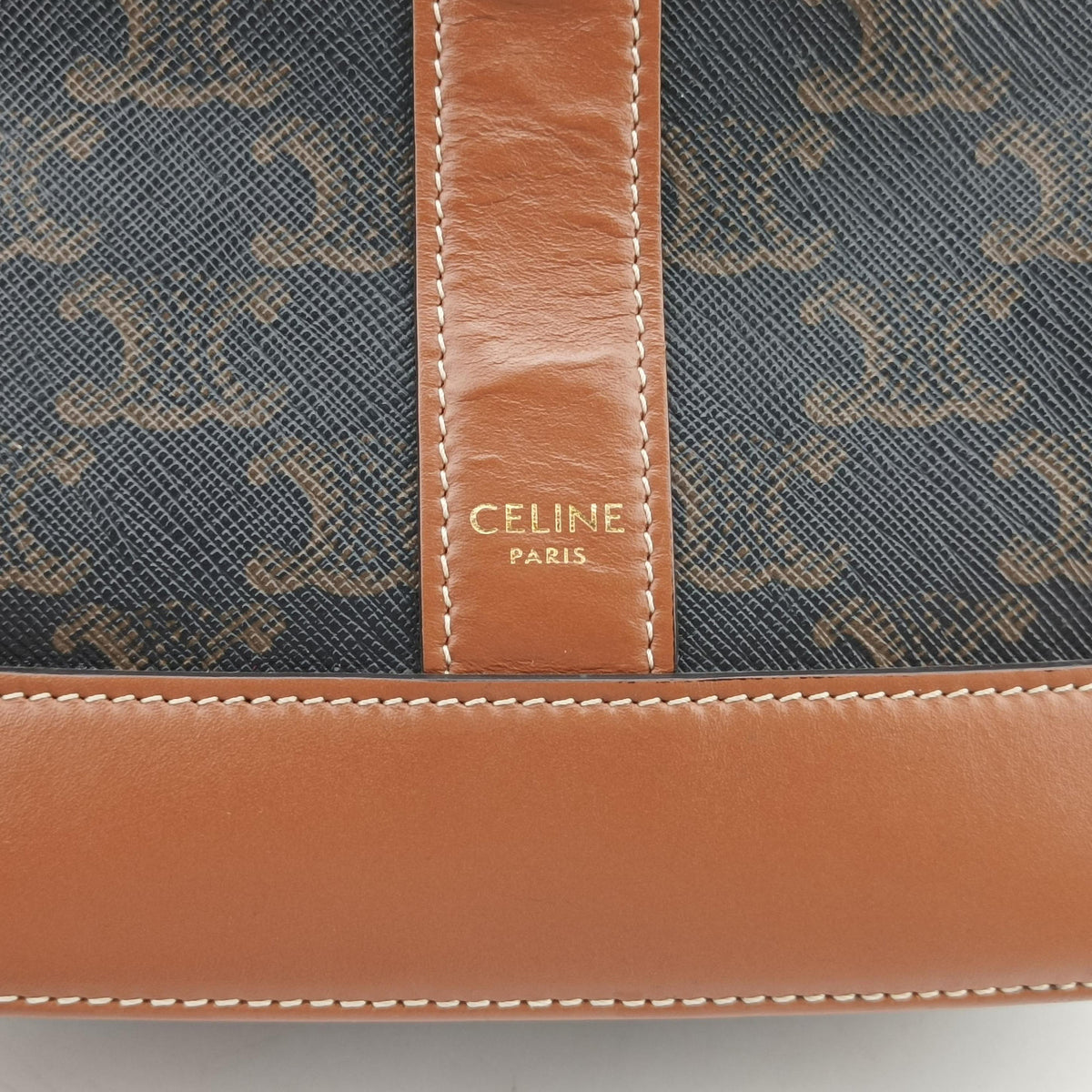 Secondhand Celine Small Bucket Brown PVC coated canvas×Leather  shoulderbag | stylenewstar