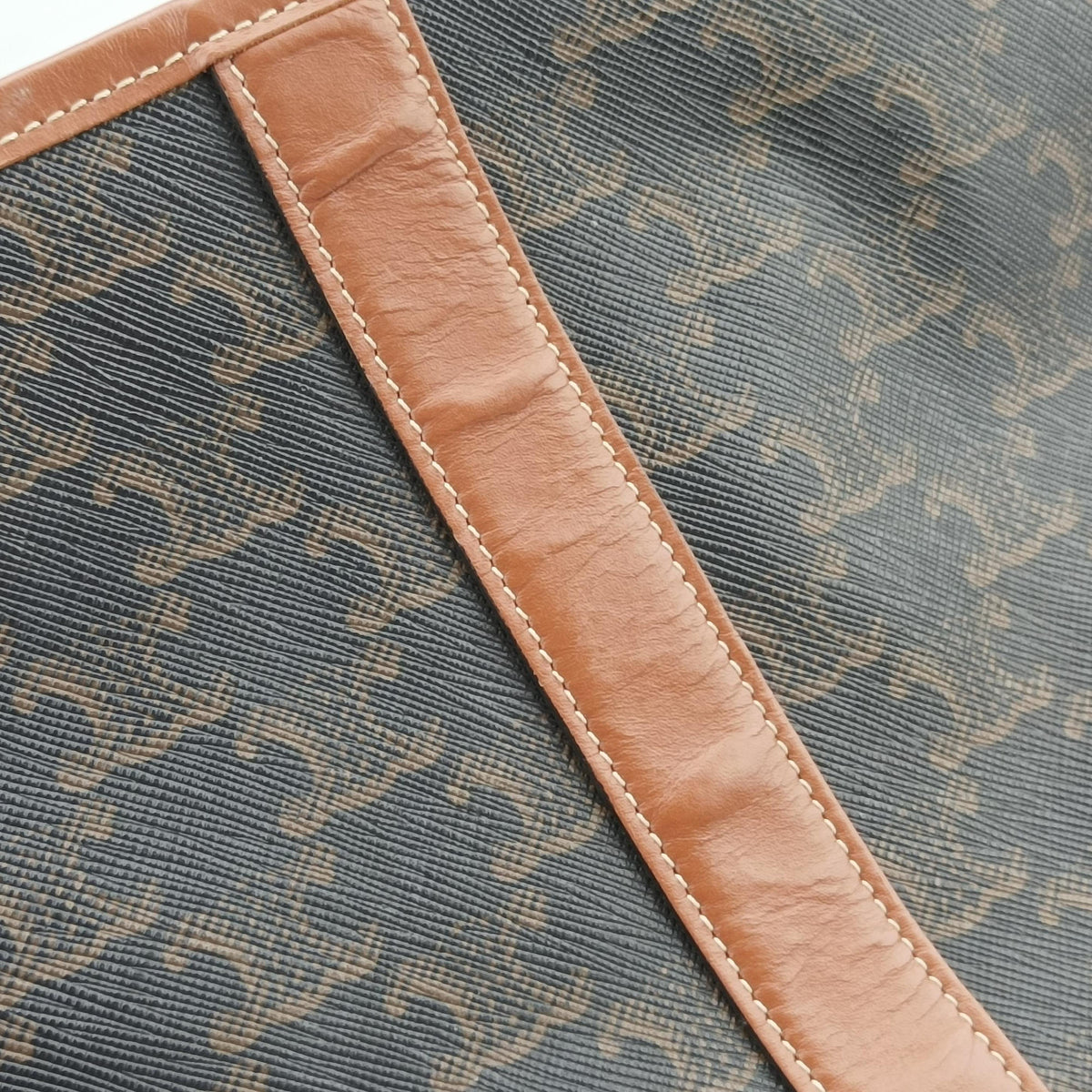 Secondhand Celine Small Bucket Brown PVC coated canvas×Leather  shoulderbag | stylenewstar