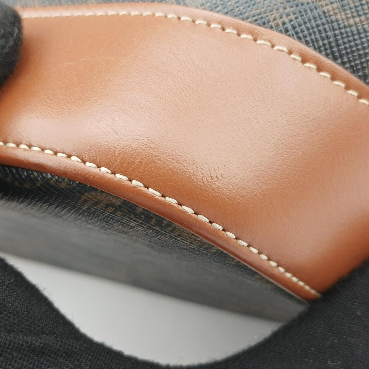 Secondhand Celine Small Bucket Brown PVC coated canvas×Leather  shoulderbag | stylenewstar