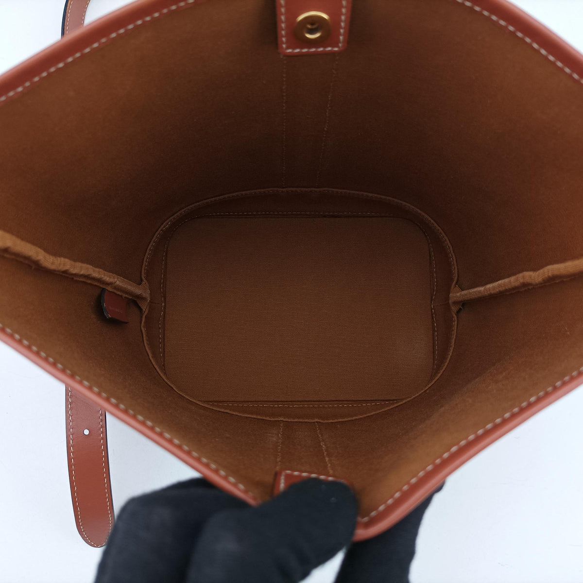 Secondhand Celine Small Bucket Brown PVC coated canvas×Leather  shoulderbag | stylenewstar