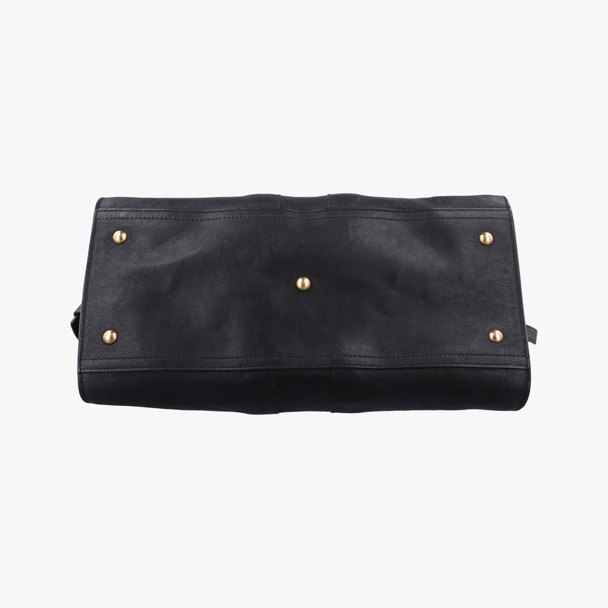 Vintage Yves Saint Laurent Cabas ChYc Black Leather 279079 handbag | stylenewstar