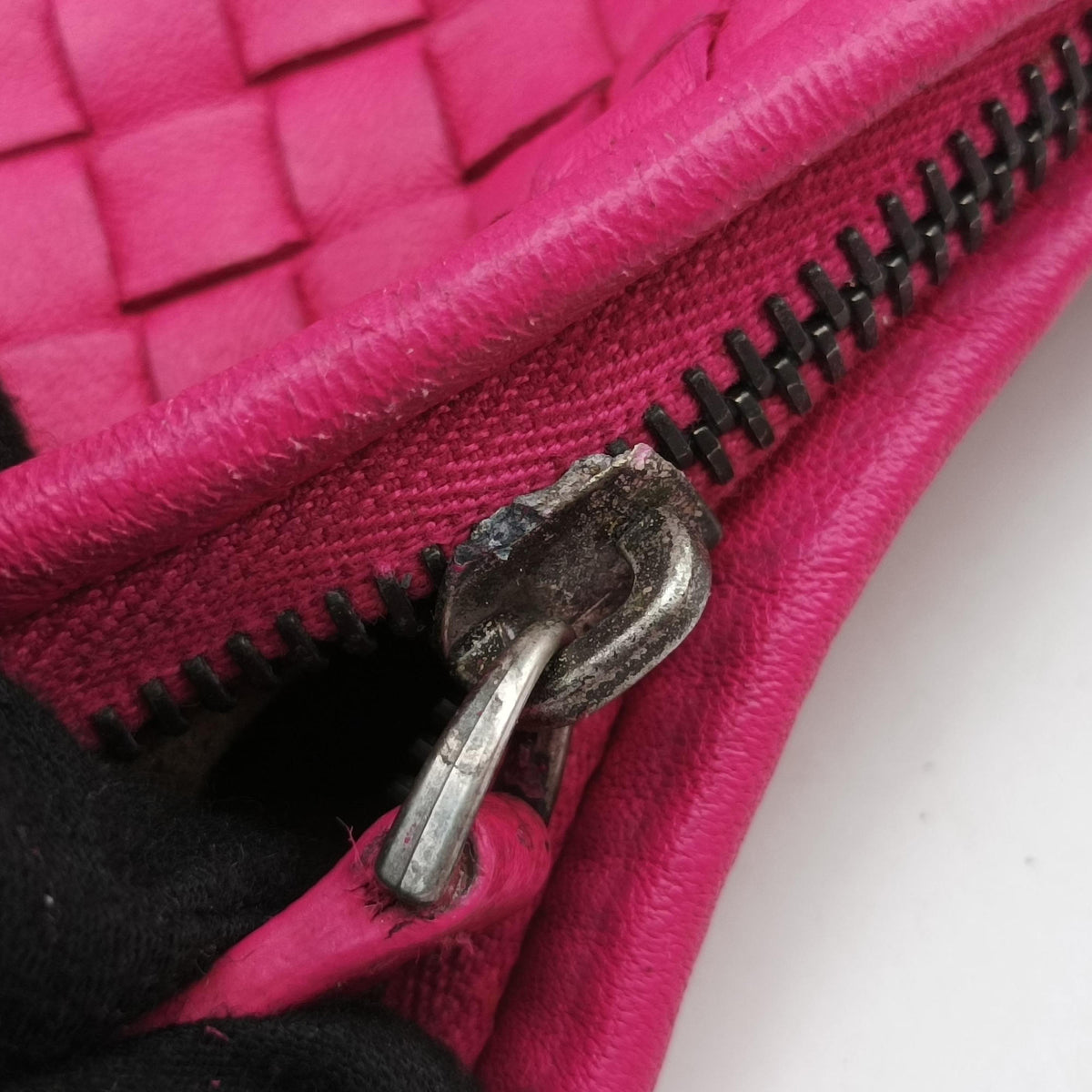 Vintage Bottega Veneta Intrecciato Pink lambskin  shoulderbag | stylenewstar