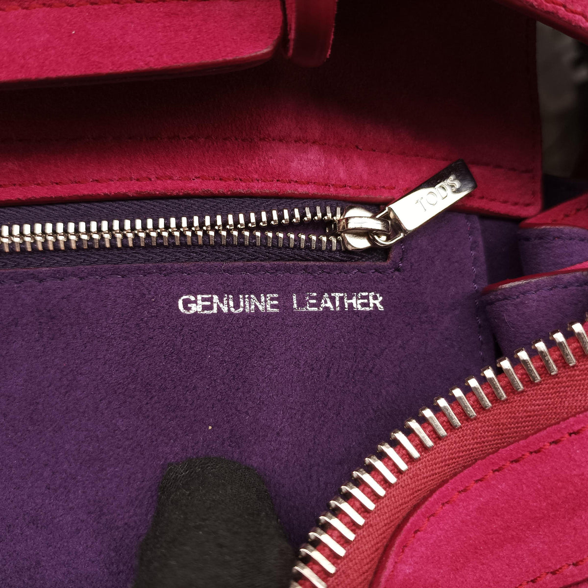 Pre-owned TODS Wave Rose Suede  shoulderbag | stylenewstar