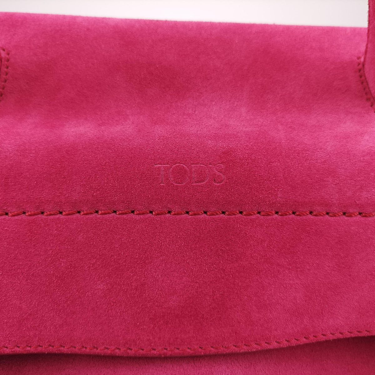 Pre-owned TODS Wave Rose Suede  shoulderbag | stylenewstar