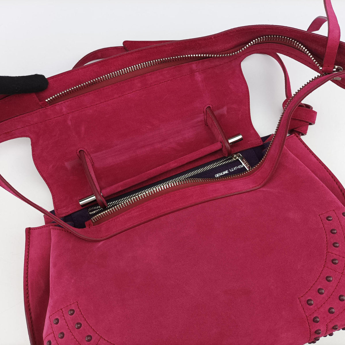 Pre-owned TODS Wave Rose Suede  shoulderbag | stylenewstar