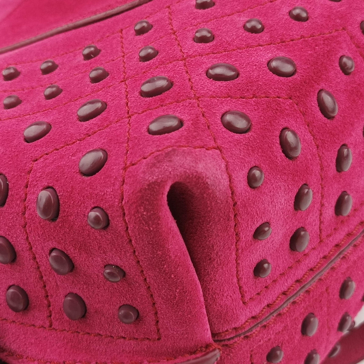 Pre-owned TODS Wave Rose Suede  shoulderbag | stylenewstar