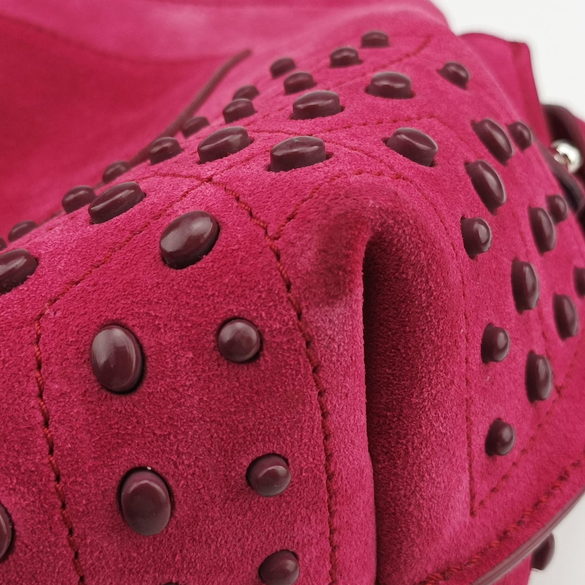 Pre-owned TODS Wave Rose Suede  shoulderbag | stylenewstar