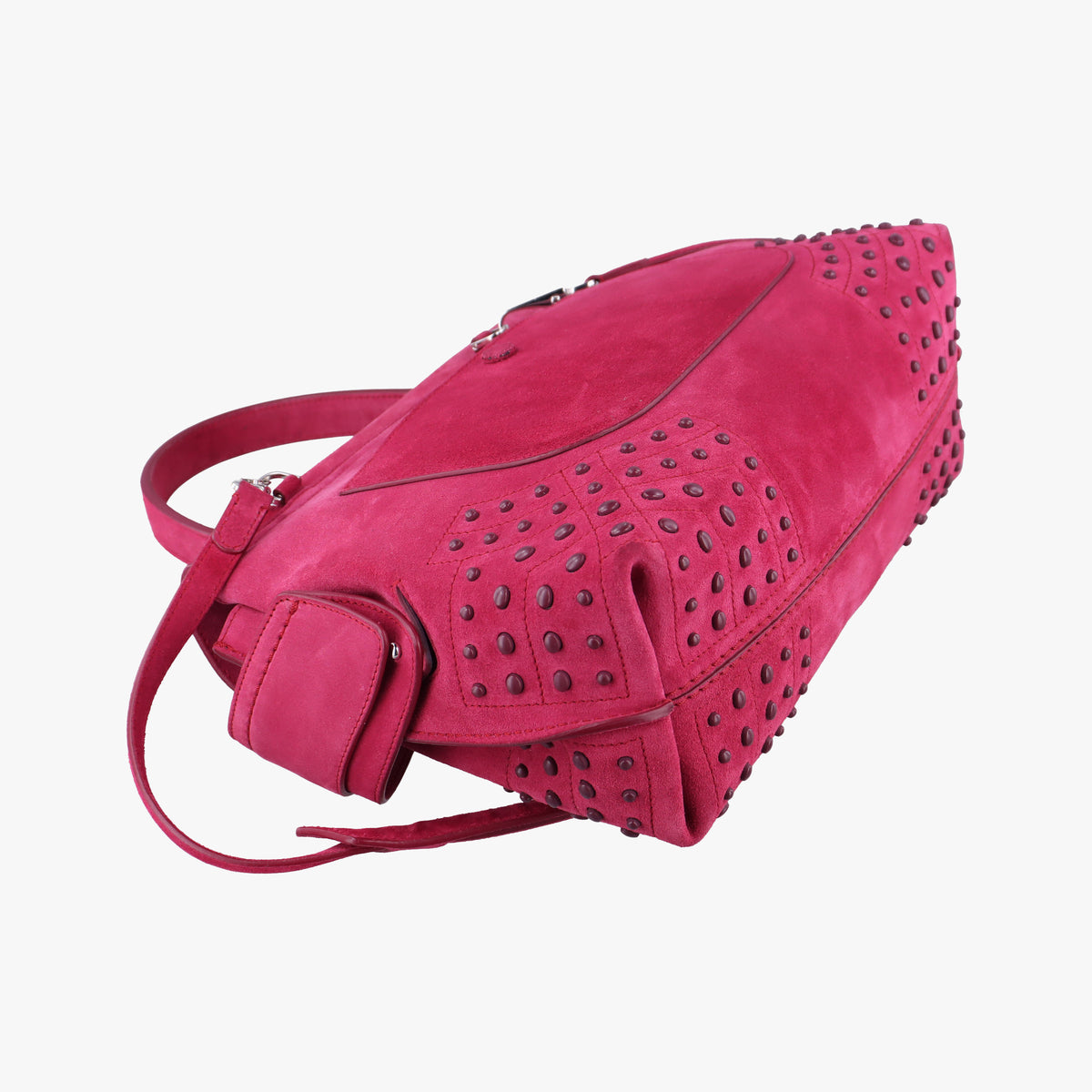 Pre-owned TODS Wave Rose Suede  shoulderbag | stylenewstar