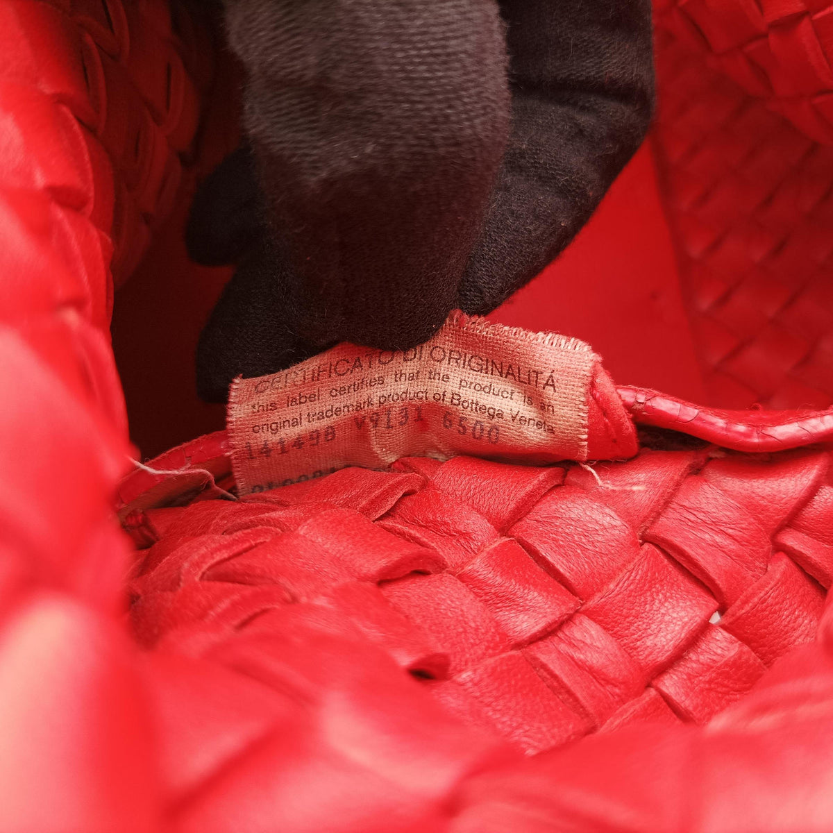 Pre-owned Bottega Veneta Cabat intrecciato Red lambskin  handbag | stylenewstar