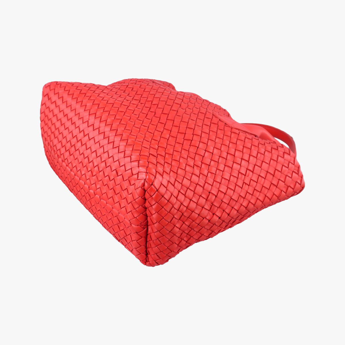 Pre-owned Bottega Veneta Cabat intrecciato Red lambskin  handbag | stylenewstar