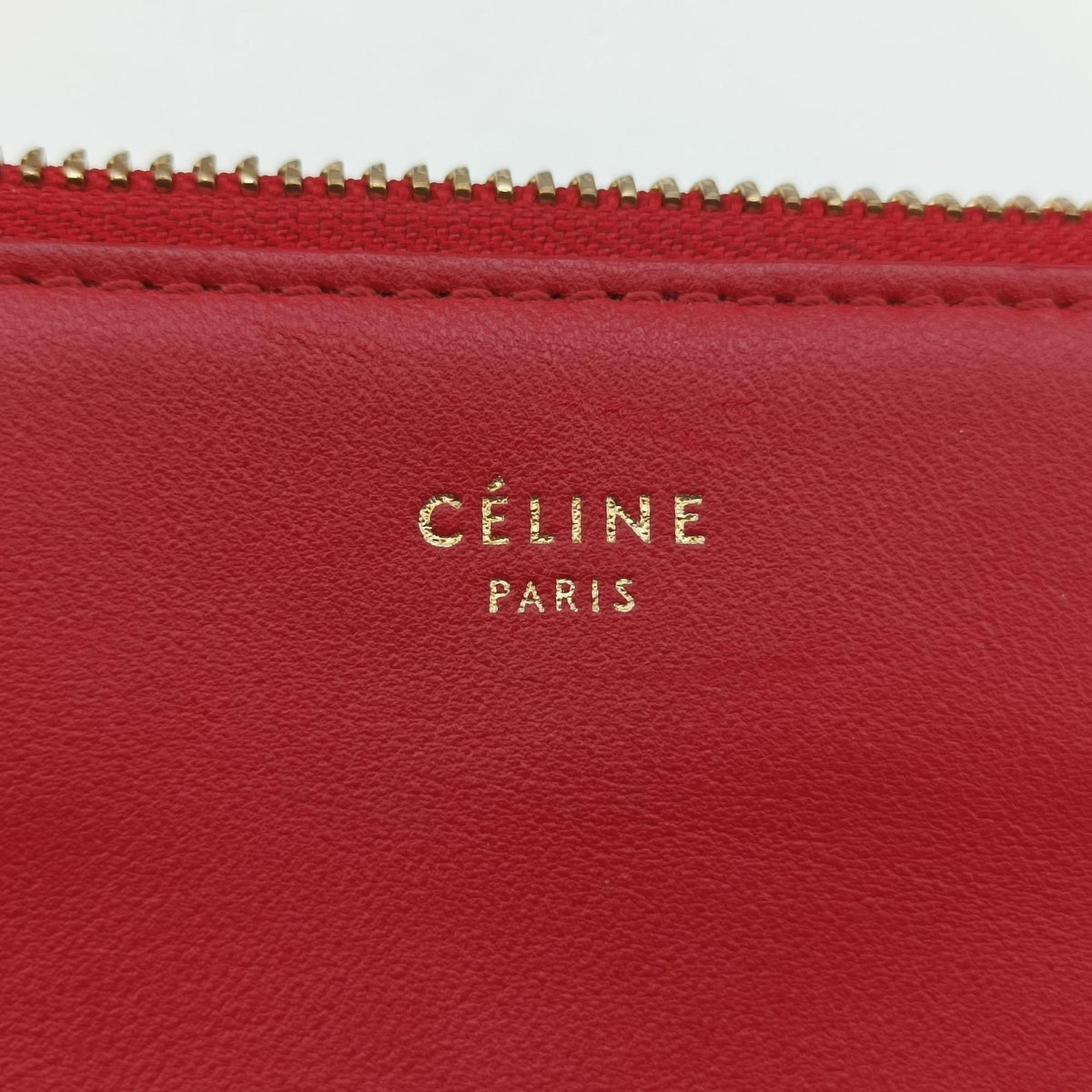 Pre-owned Celine TRIO Red lambskin  shoulderbag | stylenewstar