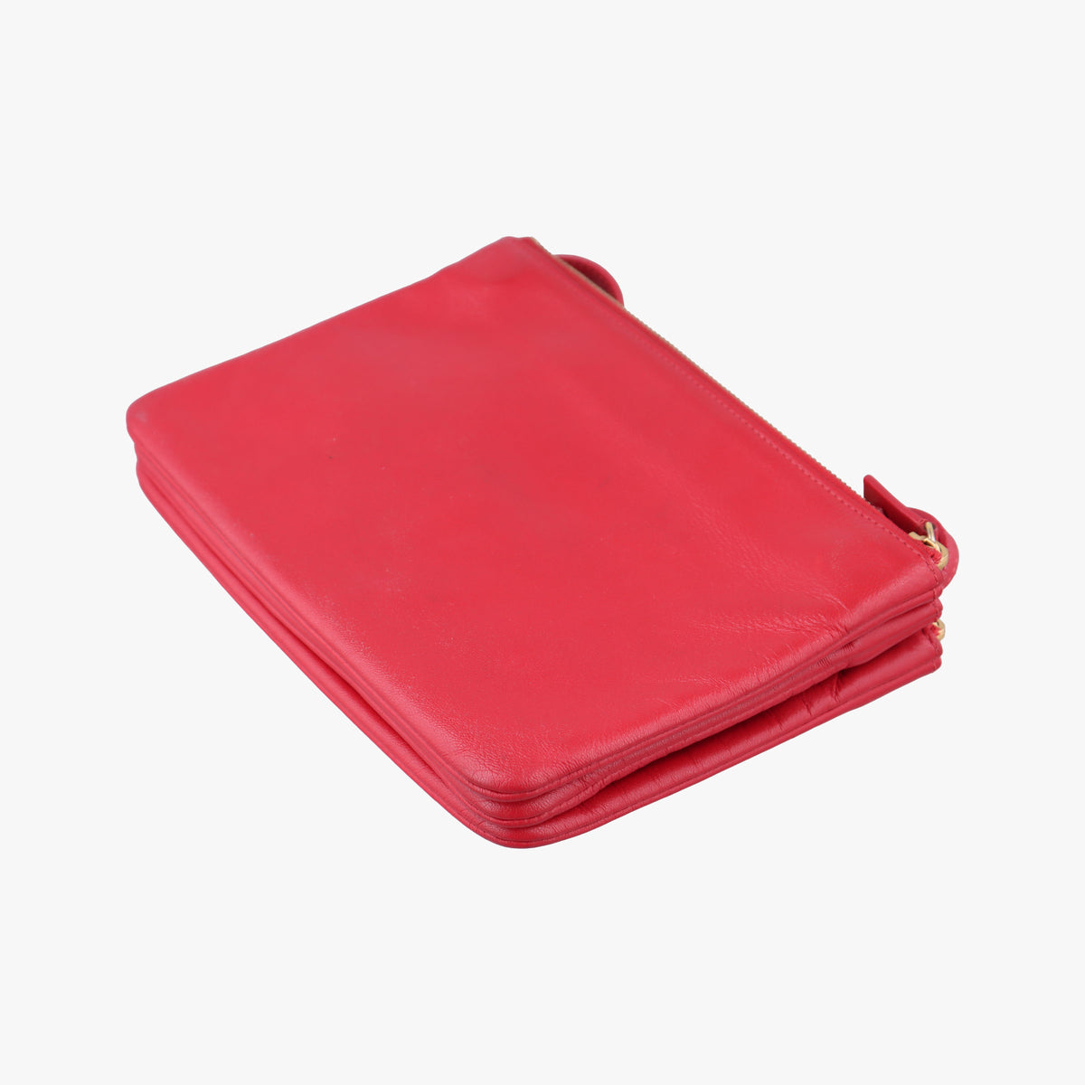 Pre-owned Celine TRIO Red lambskin  shoulderbag | stylenewstar