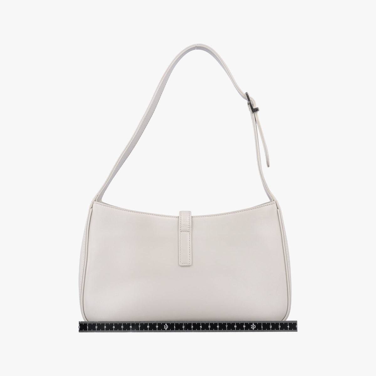 Pre-owned Yves Saint Laurent LE 5 a 7Mini Hobo Beige Leather 657220 handbag | stylenewstar