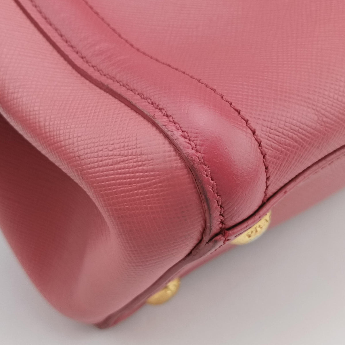 Pre-owned Prada Galleria Pink SAFFIANO Leather BN1844 shoulderbag | stylenewstar
