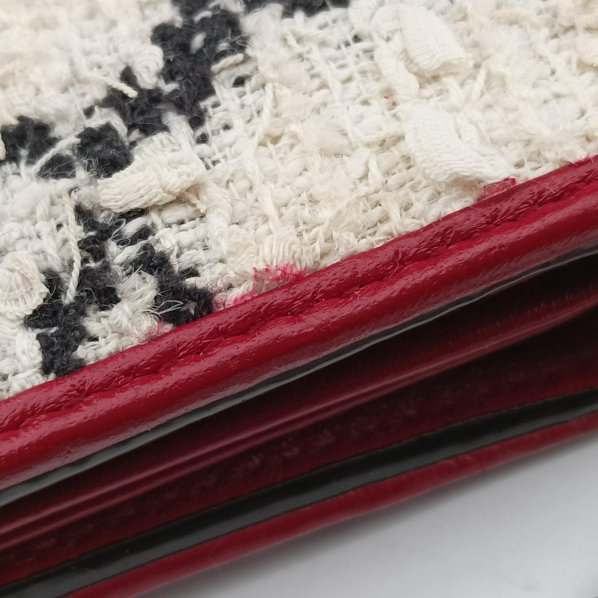 Secondhand Gucci Dionysus Ivory × Red × Black Tweed×Leather 401231 shoulderbag | stylenewstar