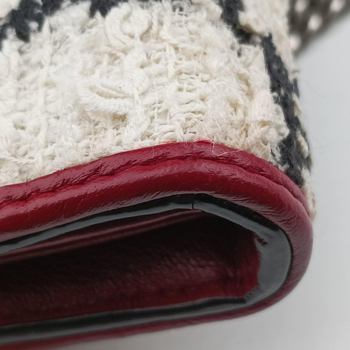 Secondhand Gucci Dionysus Ivory × Red × Black Tweed×Leather 401231 shoulderbag | stylenewstar