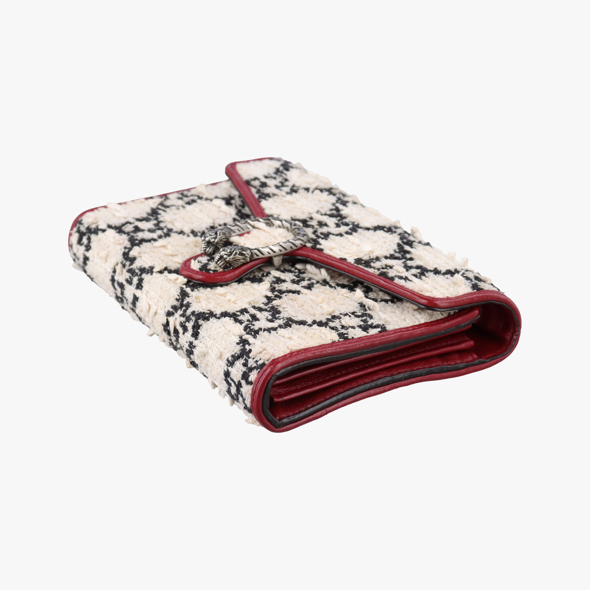 Secondhand Gucci Dionysus Ivory × Red × Black Tweed×Leather 401231 shoulderbag | stylenewstar