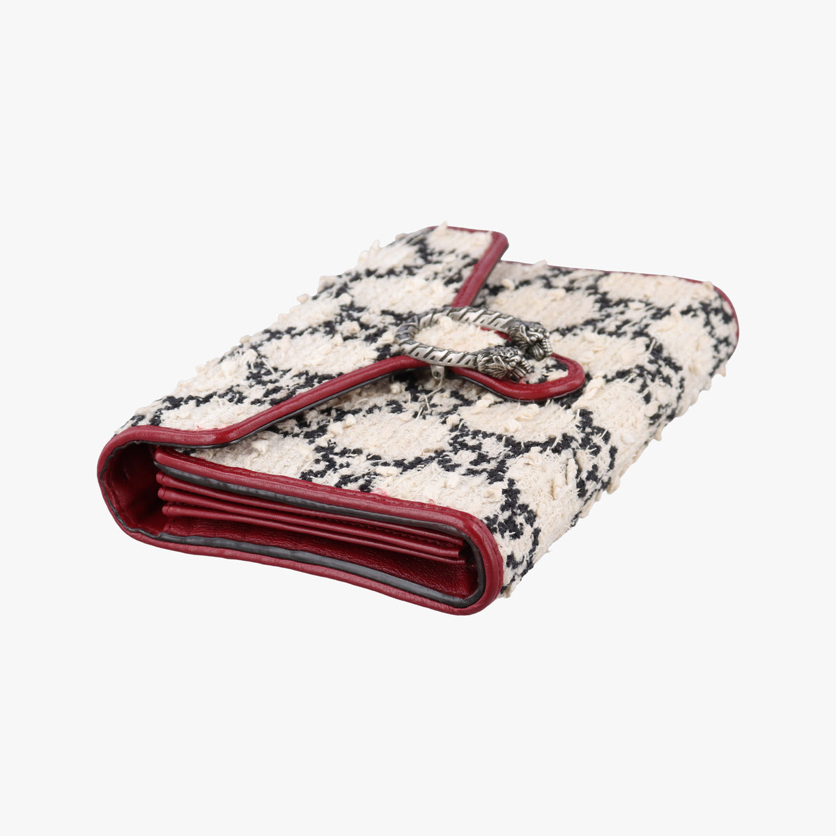 Secondhand Gucci Dionysus Ivory × Red × Black Tweed×Leather 401231 shoulderbag | stylenewstar