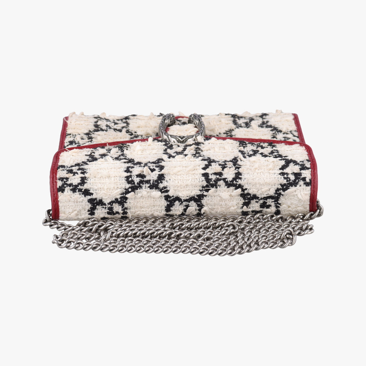 Secondhand Gucci Dionysus Ivory × Red × Black Tweed×Leather 401231 shoulderbag | stylenewstar