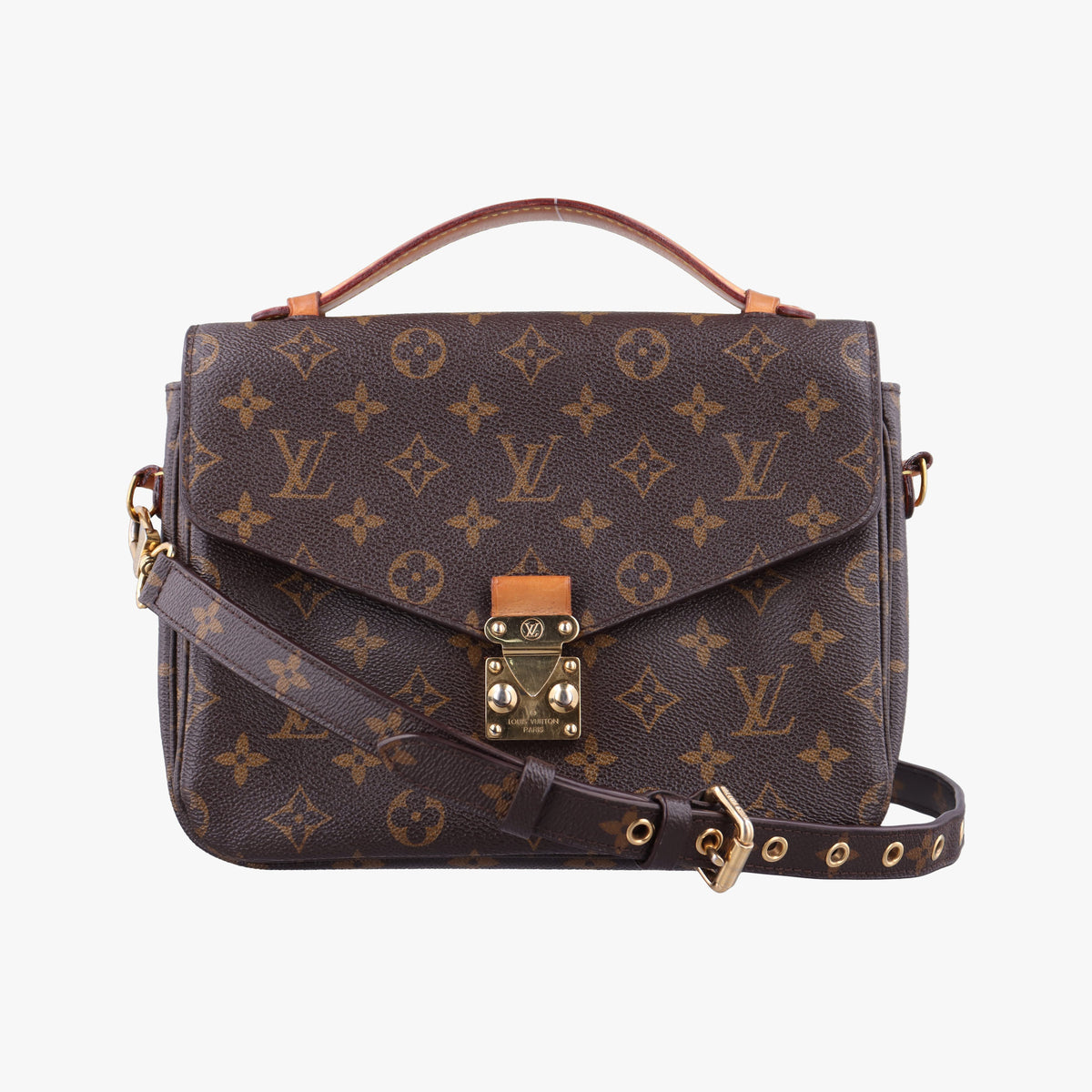 Pre-owned Louis Vuitton Pochette Metis MM Brown Monogram Canvas M44875 shoulderbag | stylenewstar