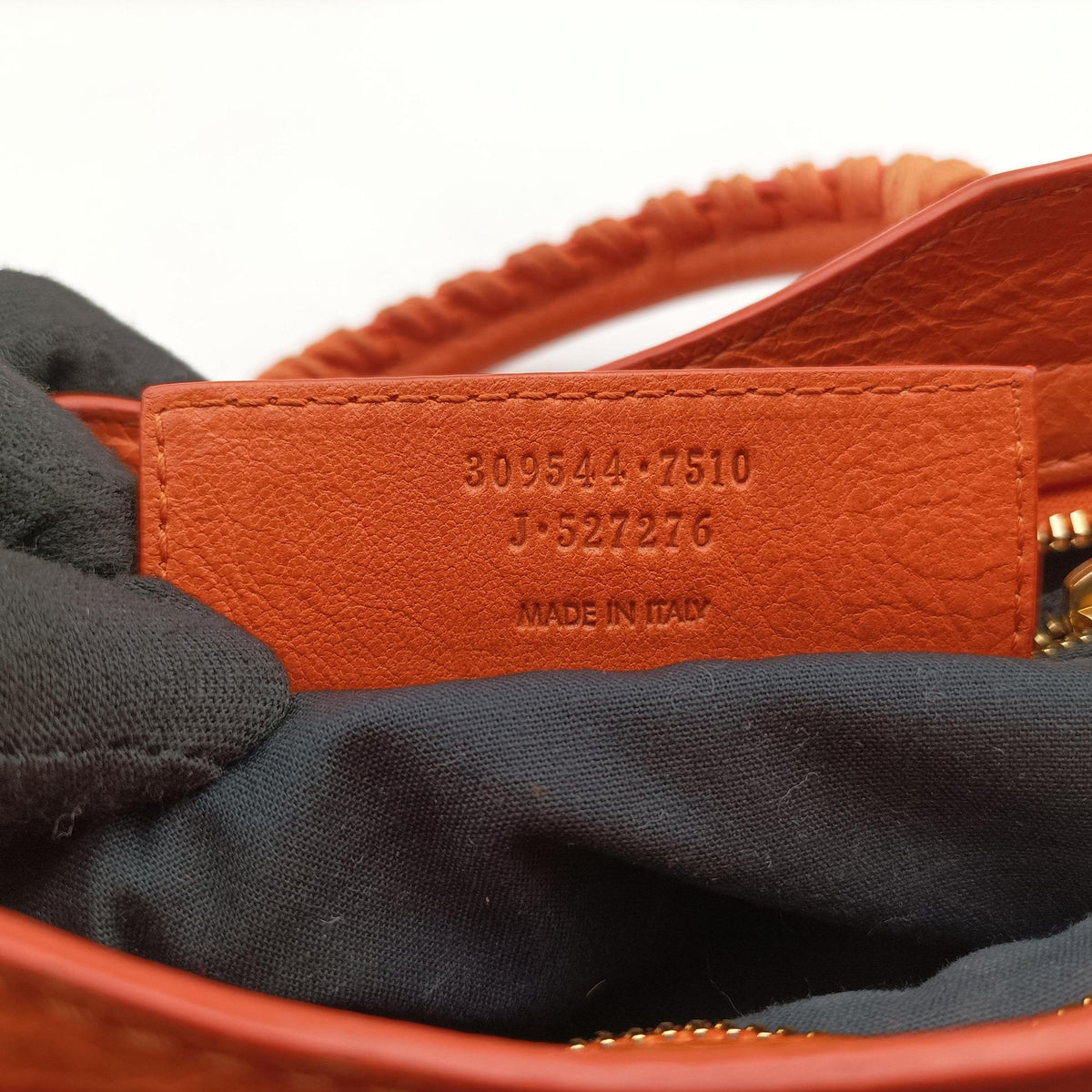 Pre-owned Balenciaga Classic City Orange lambskin  shoulderbag | stylenewstar