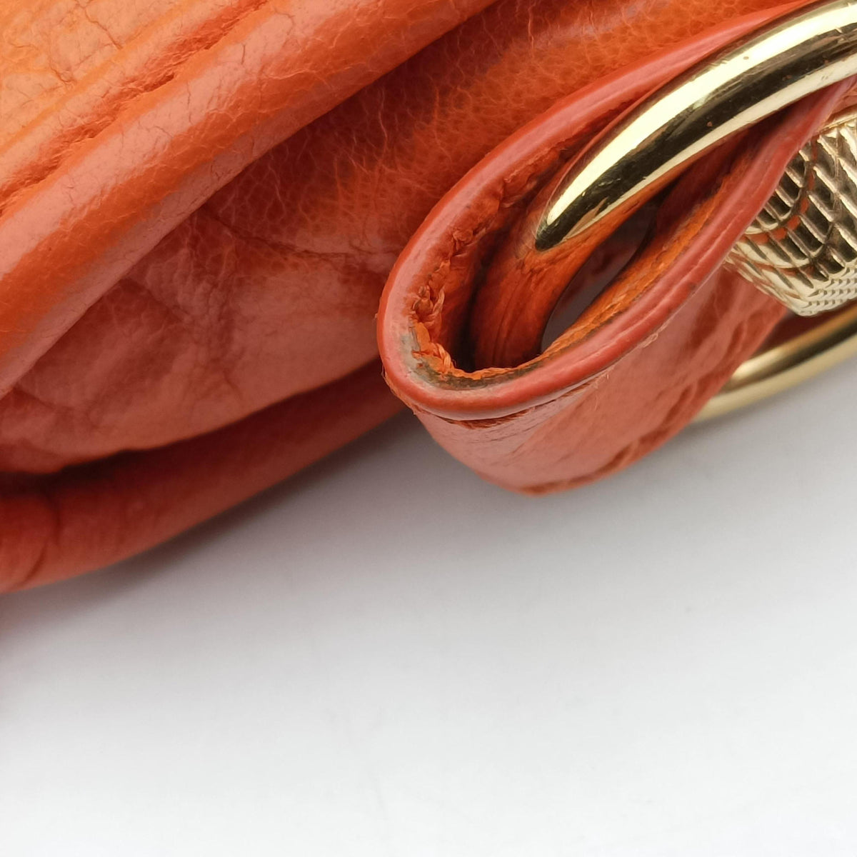 Pre-owned Balenciaga Classic City Orange lambskin  shoulderbag | stylenewstar