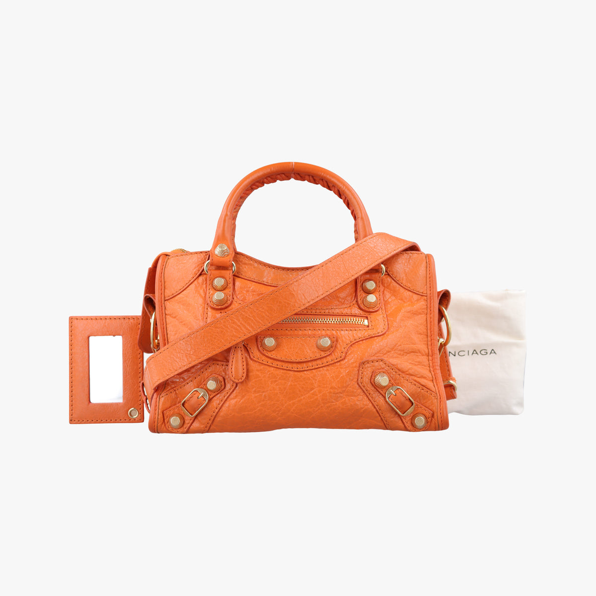 Secondhand Balenciaga Classic City Orange lambskin  shoulderbag | stylenewstar