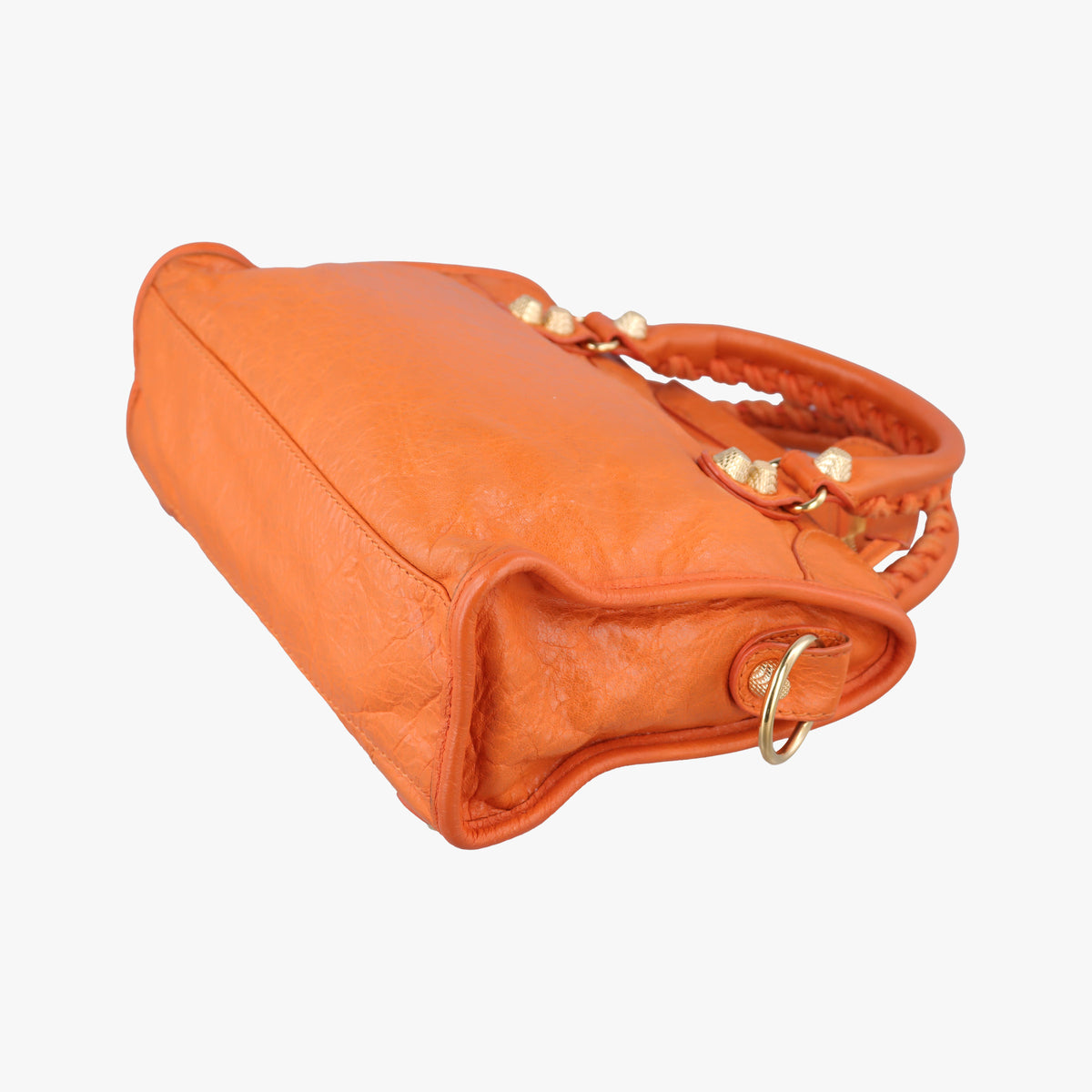Pre-owned Balenciaga Classic City Orange lambskin  shoulderbag | stylenewstar