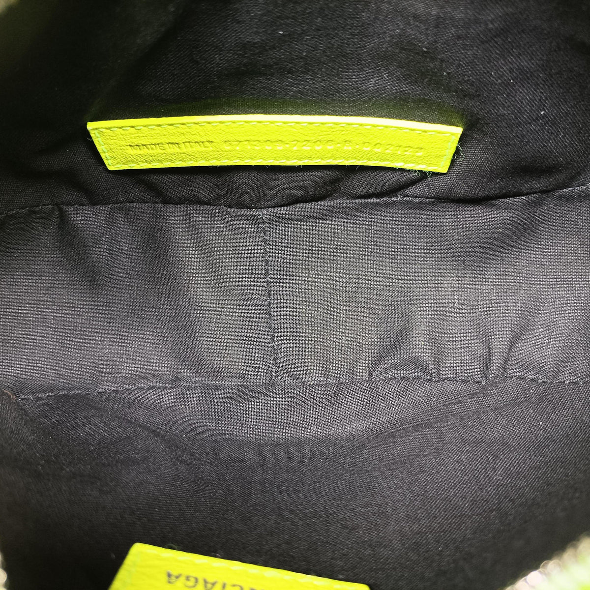 Pre-owned Balenciaga Le Cagole GreenYellow lambskin  shoulderbag | stylenewstar