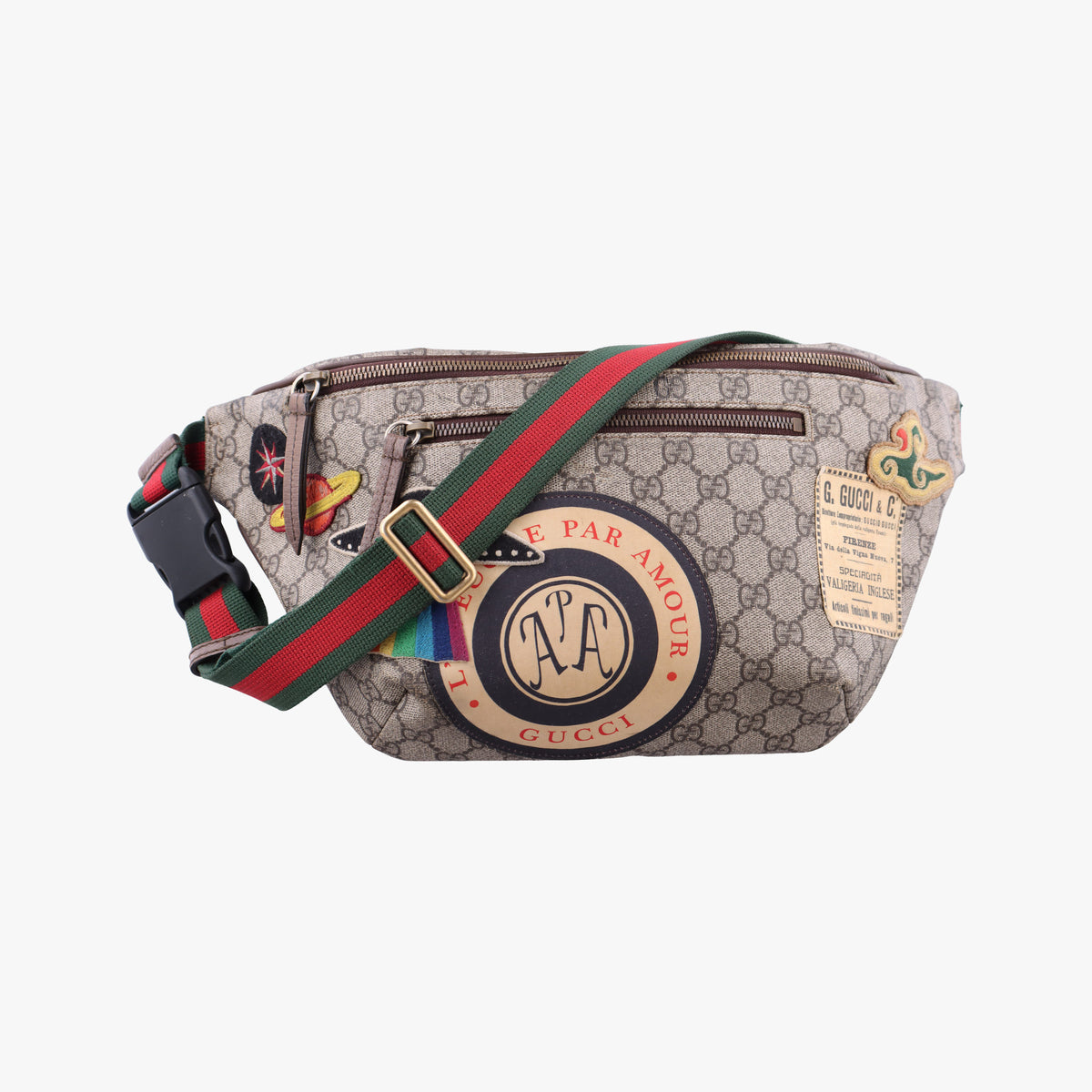 Vintage Gucci GG Supreme Courrier Brown PVC coated canvas 529711 bum bag/waist bag | stylenewstar