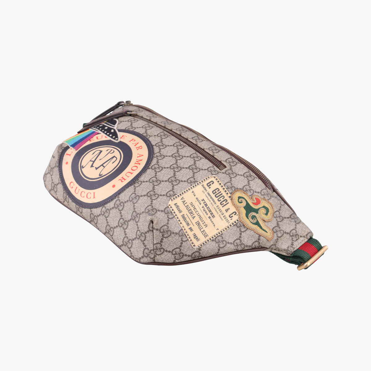 Vintage Gucci GG Supreme Courrier Brown PVC coated canvas 529711 bum bag/waist bag | stylenewstar