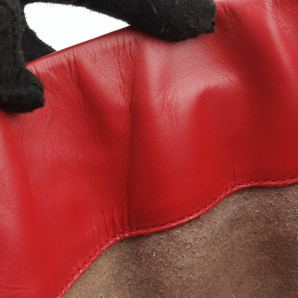 Pre-owned Bottega Veneta Roma Intrecciato Red lambskin  shoulderbag | stylenewstar