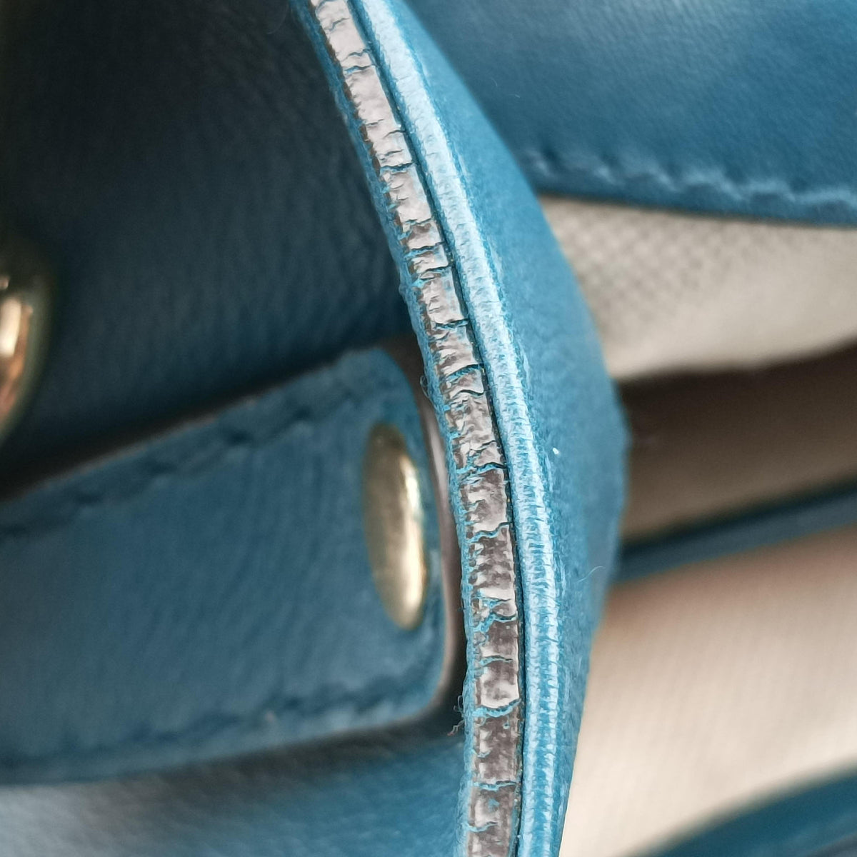 Pre-owned Gucci Stirrup Blue Leather 277515 shoulderbag | stylenewstar