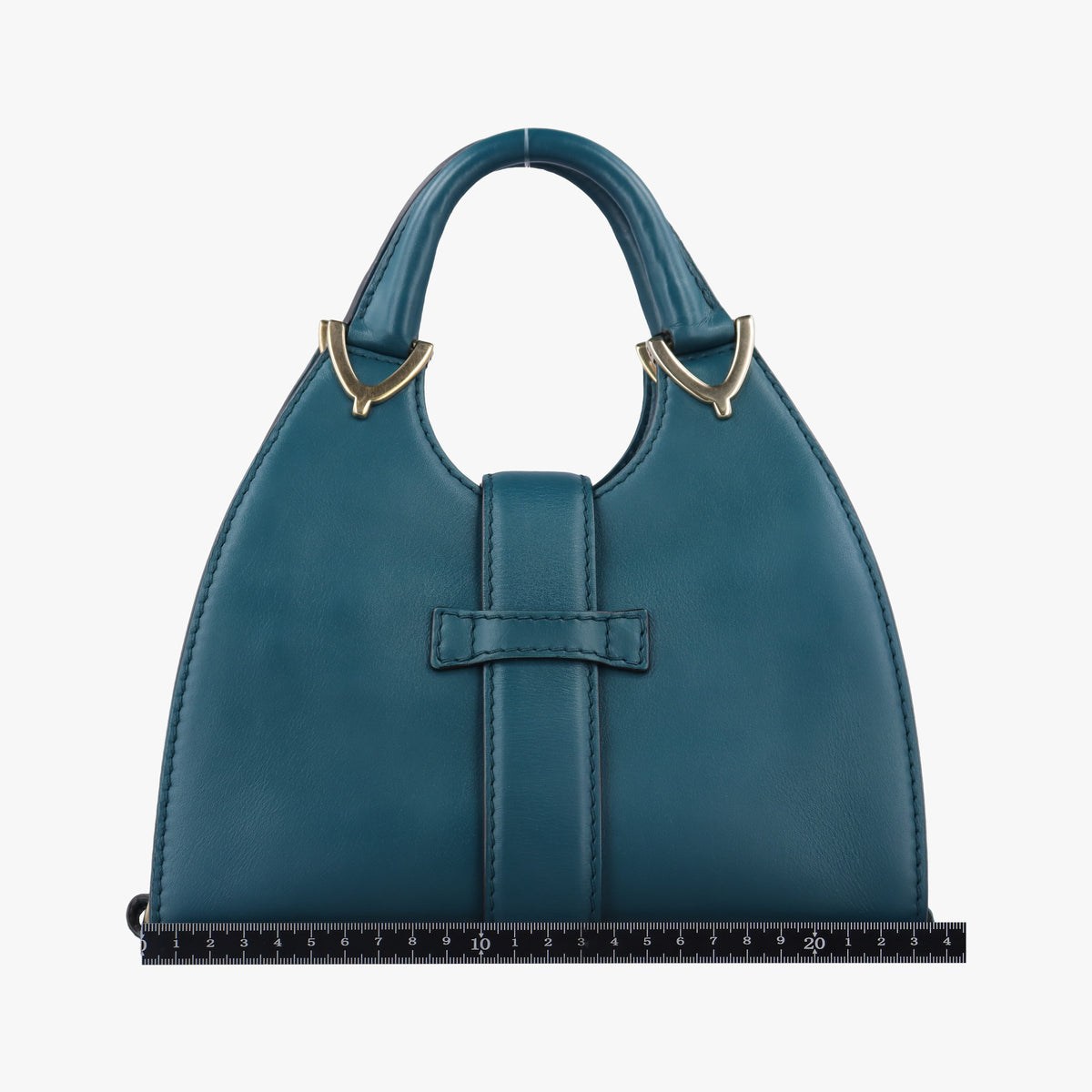Pre-owned Gucci Stirrup Blue Leather 277515 shoulderbag | stylenewstar