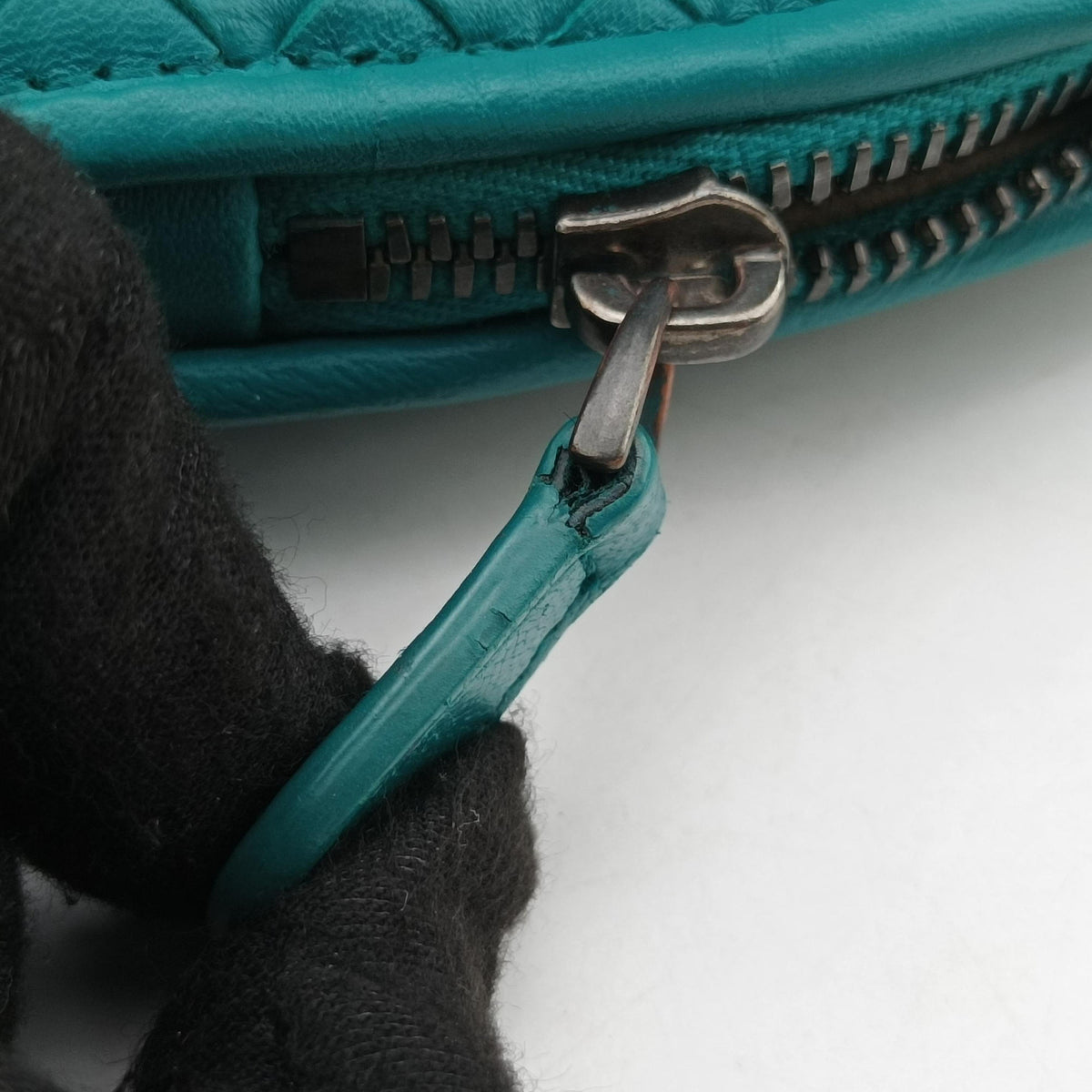 Vintage Bottega Veneta NODINI Intrecciato Green lambskin  shoulderbag | stylenewstar