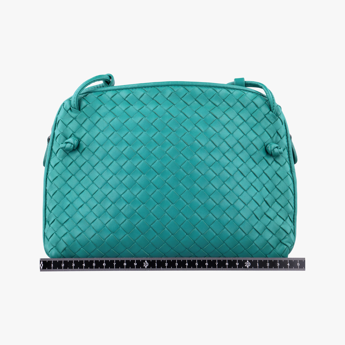 Vintage Bottega Veneta NODINI Intrecciato Green lambskin  shoulderbag | stylenewstar