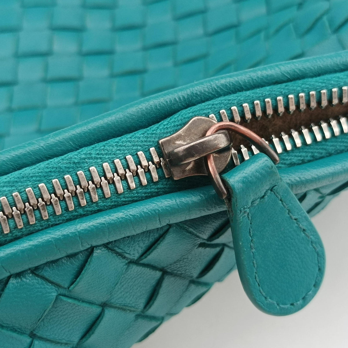 Vintage Bottega Veneta NODINI Intrecciato Green lambskin  shoulderbag | stylenewstar