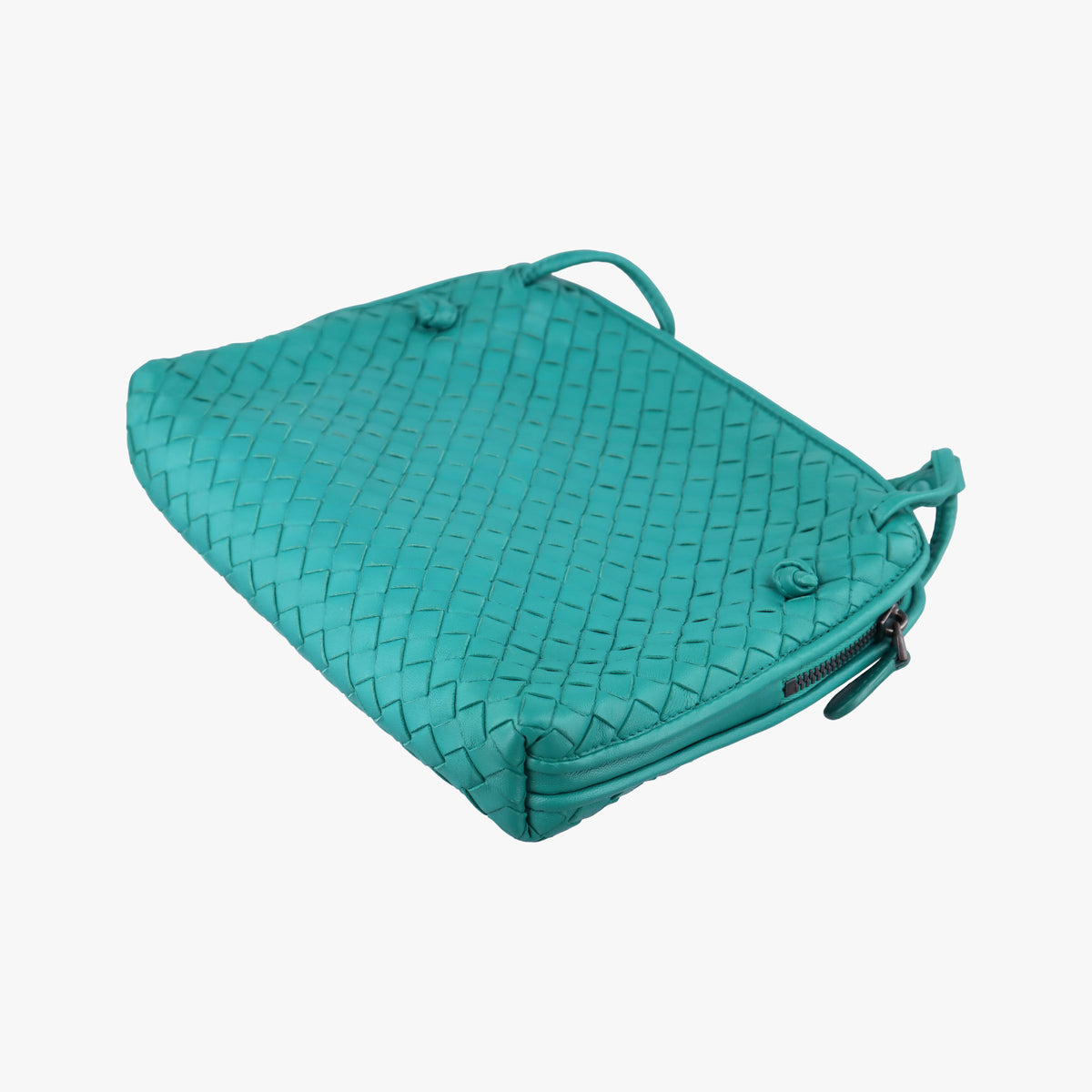 Vintage Bottega Veneta NODINI Intrecciato Green lambskin  shoulderbag | stylenewstar