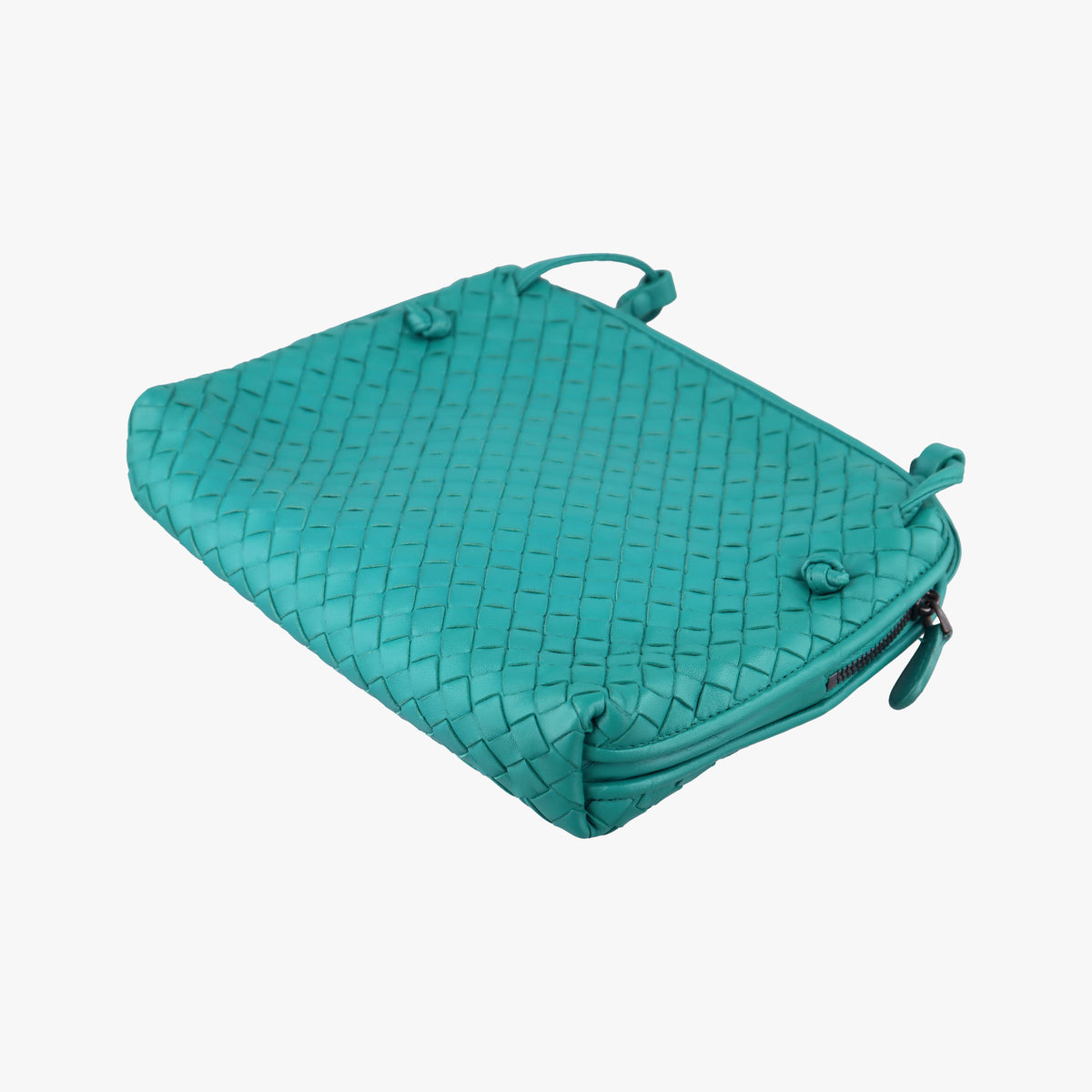 Vintage Bottega Veneta NODINI Intrecciato Green lambskin  shoulderbag | stylenewstar