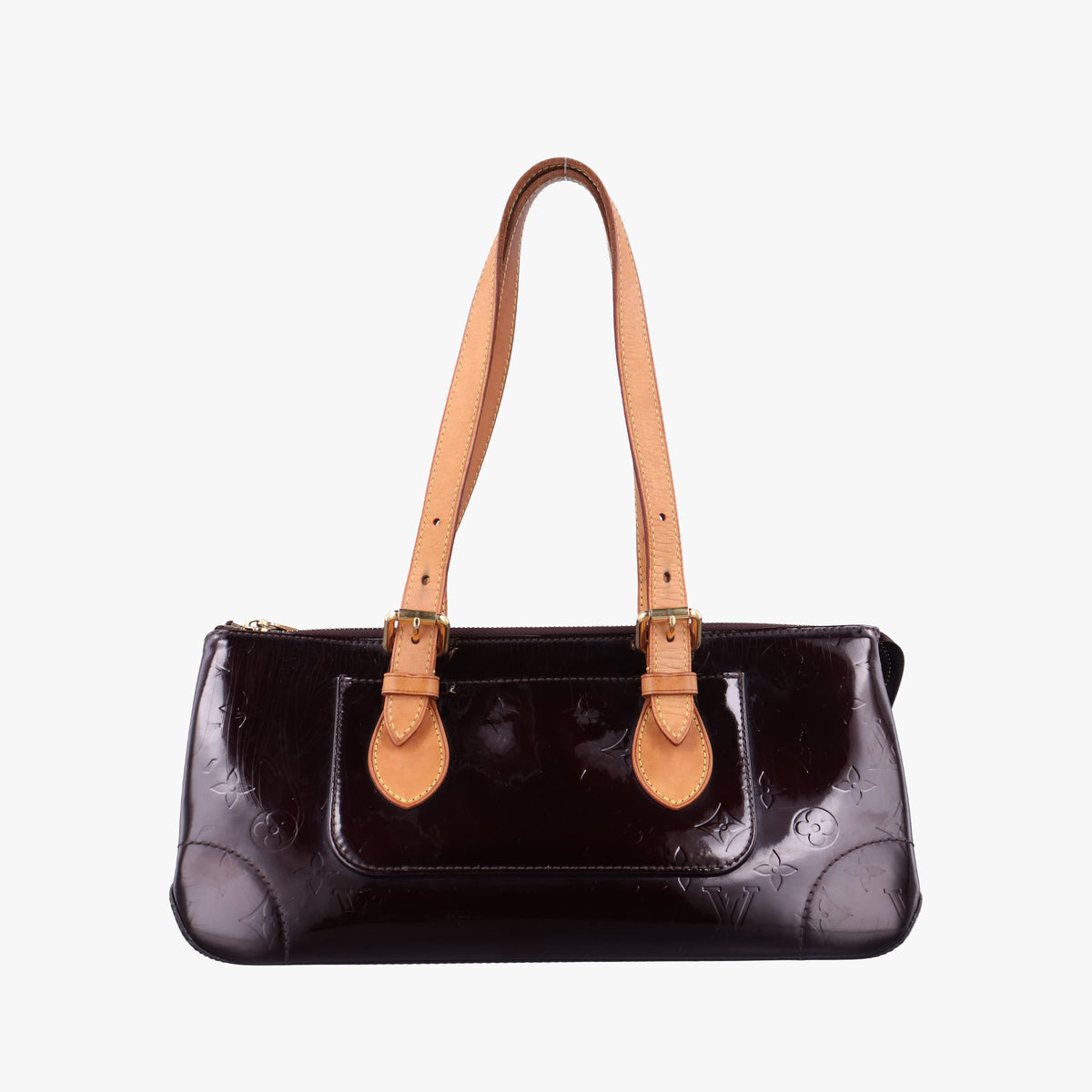 Pre-owned Louis Vuitton Rosewood Avenue Amaranth Vernis M93510 handbag | stylenewstar
