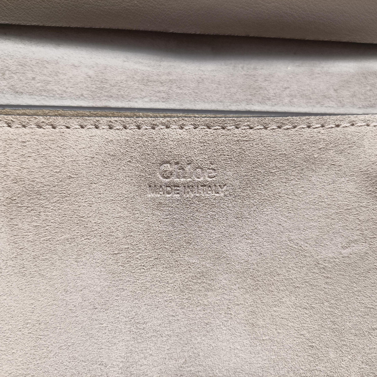 Pre-owned Chloe DREW Grey Leather × suede  shoulderbag | stylenewstar