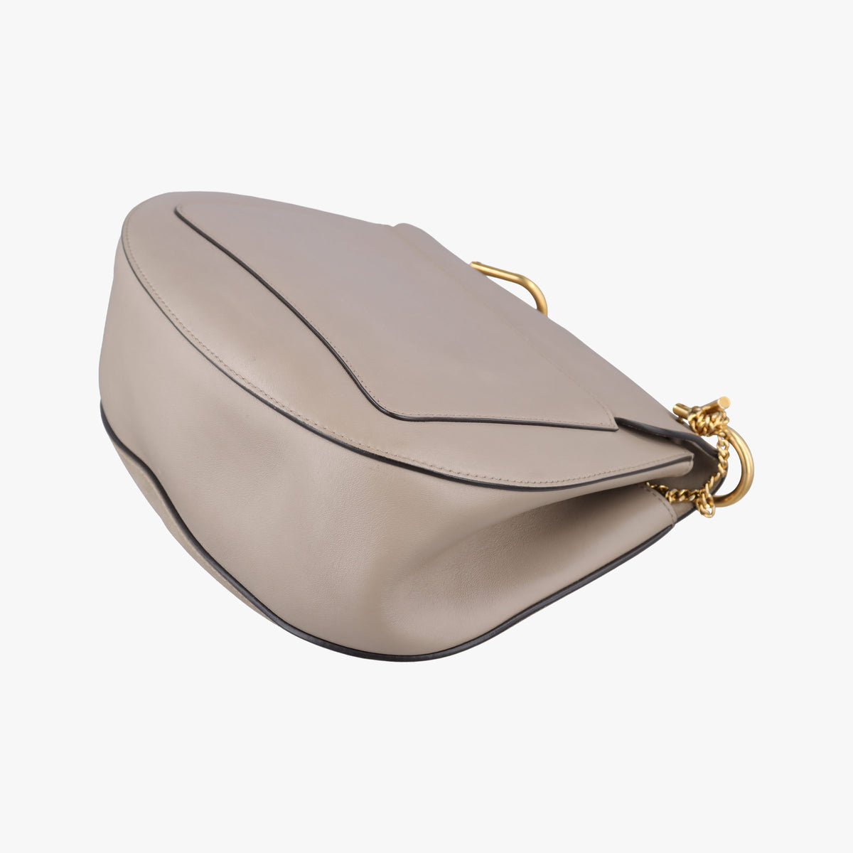 Pre-owned Chloe DREW Grey Leather × suede  shoulderbag | stylenewstar