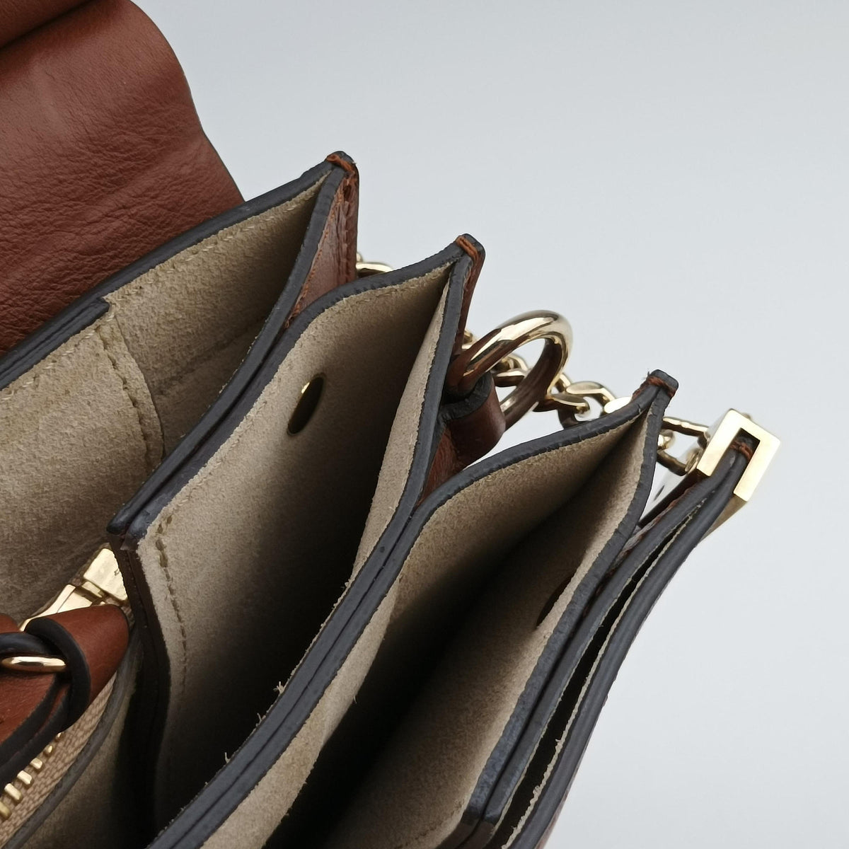 Vintage Chloe FAYE Brown Leather × suede  shoulderbag | stylenewstar