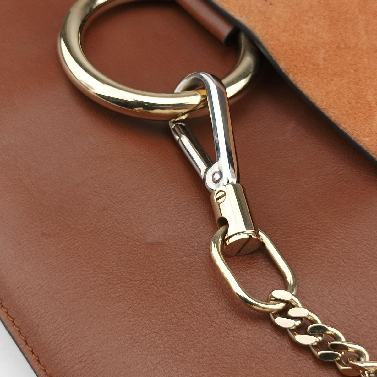 Vintage Chloe FAYE Brown Leather × suede  shoulderbag | stylenewstar