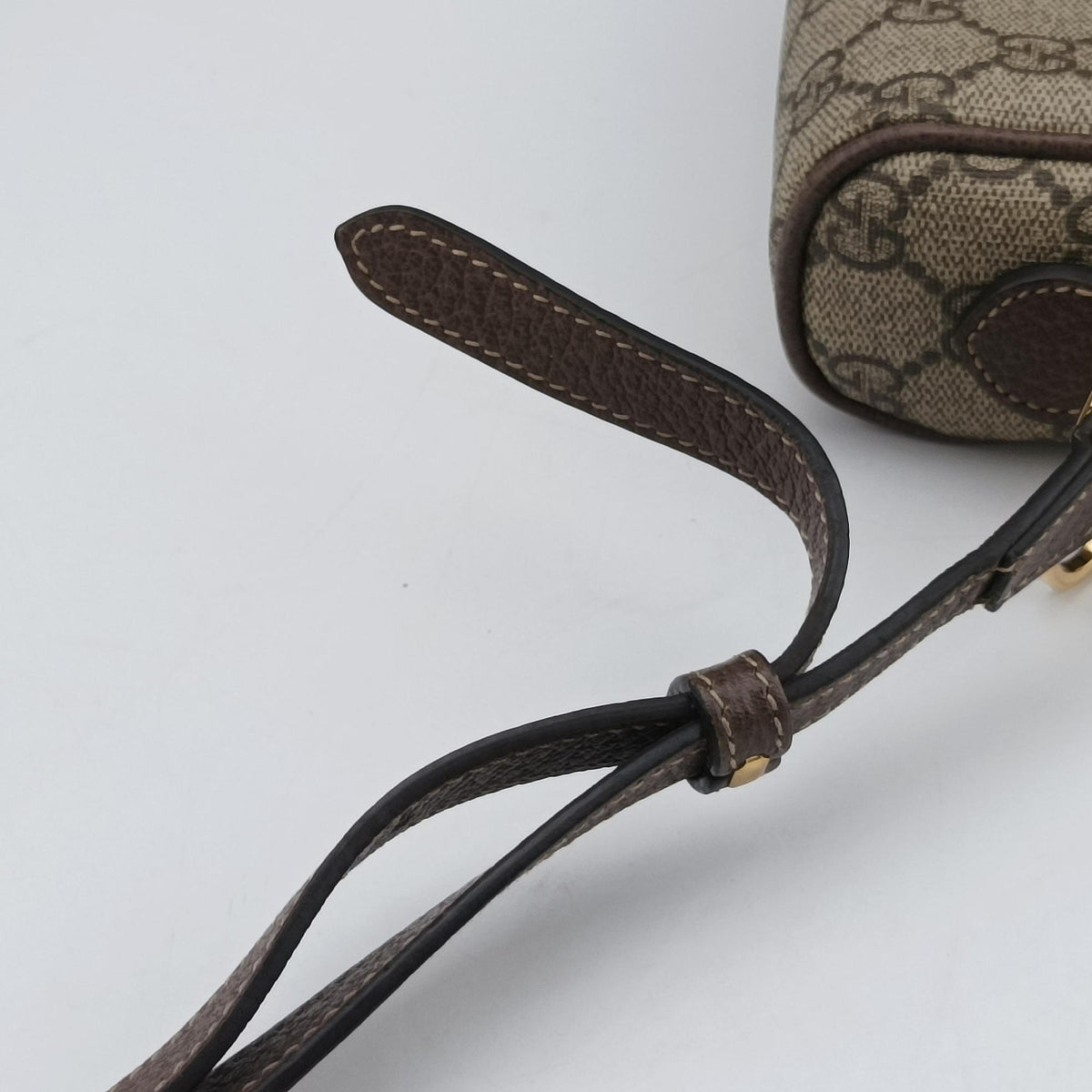 Secondhand Gucci OPHIDIA Brown×red×green PVC coated canvas 517350 shoulderbag | stylenewstar