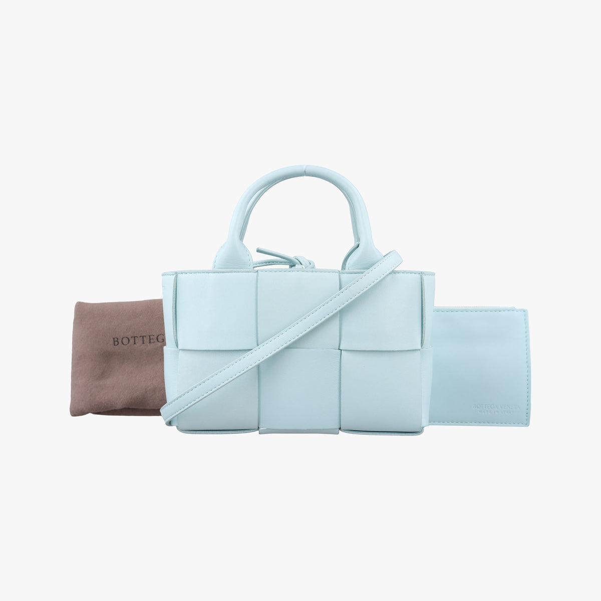 Secondhand Bottega Veneta THE ARCO Tote Blue lambskin  shoulderbag | stylenewstar