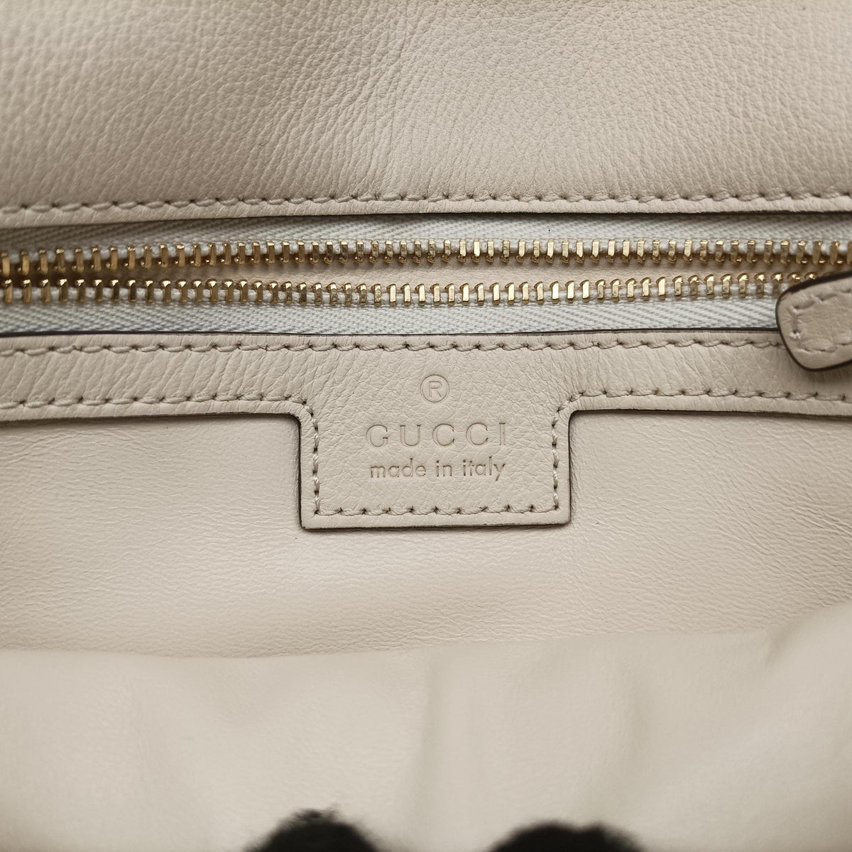 Pre-owned Gucci Blondie Chain White Leather 699268 shoulderbag | stylenewstar